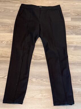 Worth New York Black Zipper Front Zipper Pockets Ponte Pants Women’s size 12